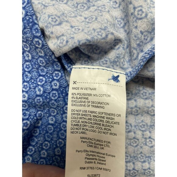 Mens 2X Blue White Callaway Opti-Dri Golf Polo Athletic Short Sleeve Shirt - Picture 8 of 14